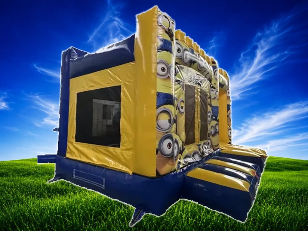Minions 14x14 bouncy castle side view