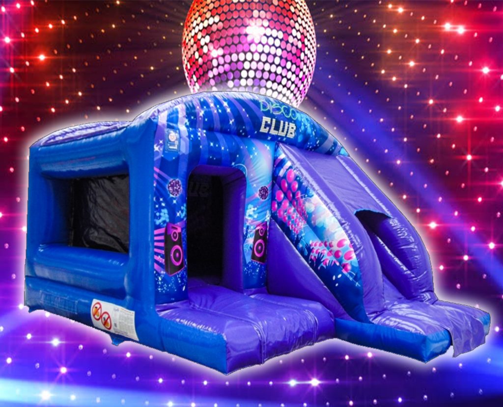 Disco combo with slide 12x18ft bouncy castle