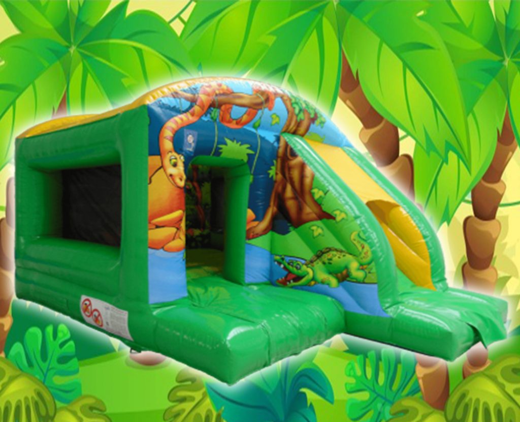 Jungle combo with slide 12x18ft bouncy castle