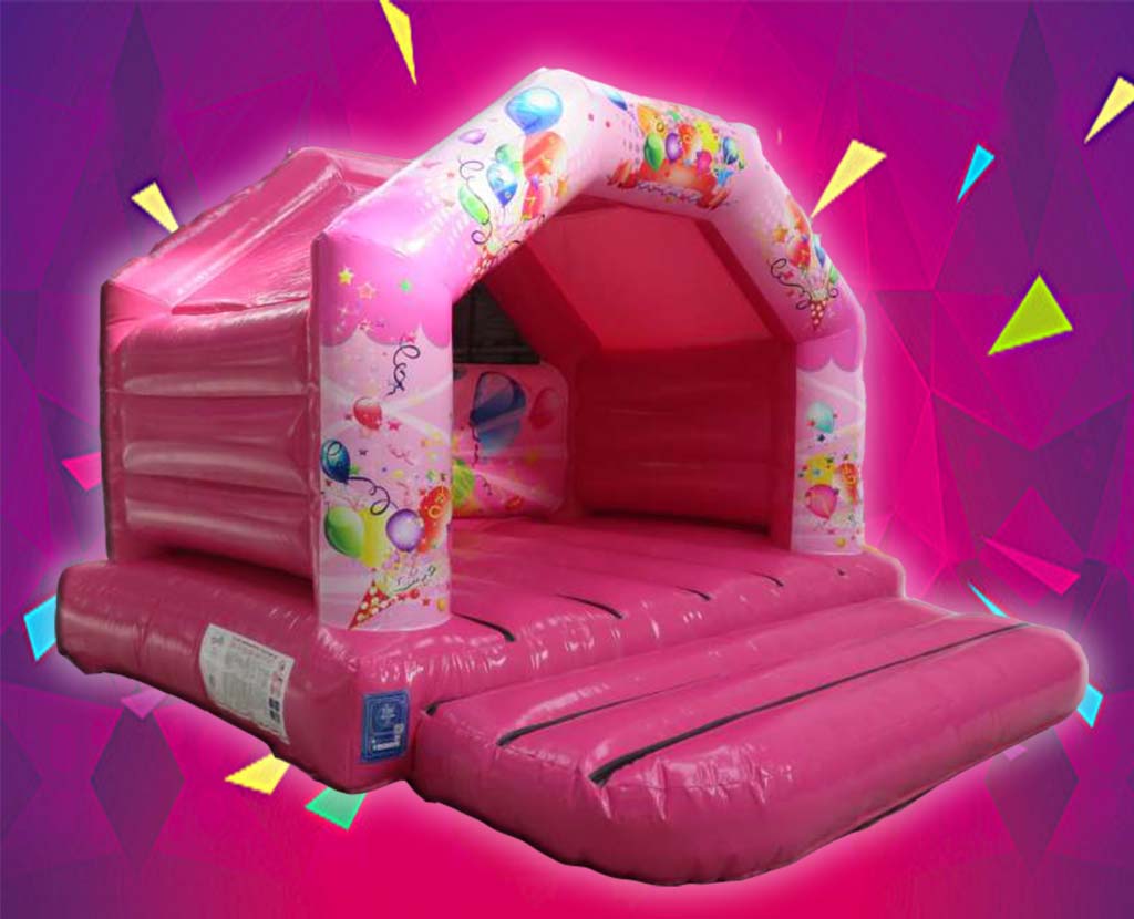 Pink party 12x12ft bouncy castle